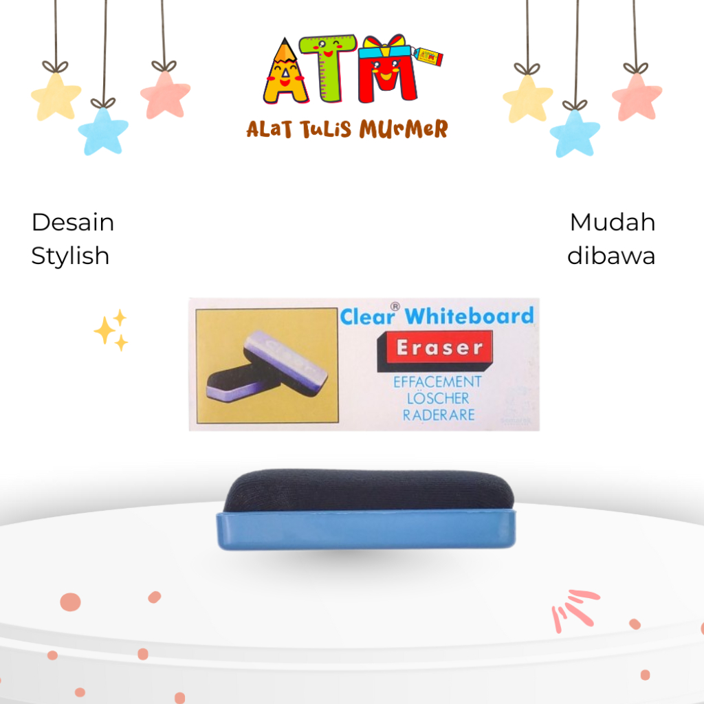 WB BSR E 0379 CLEAR ERASER / WHITEBOARD ERASER