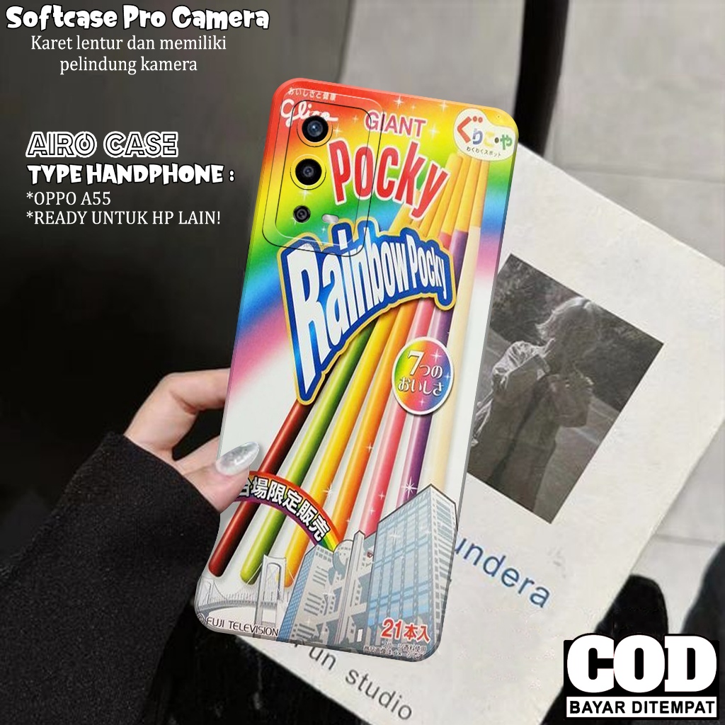 เคส Oppo A55 - Oppo A55 Softcase - เคสอาหารแฟชั่น - เคส Oppo A55 - เคส Pro Camera Softcase - Tpu - เ