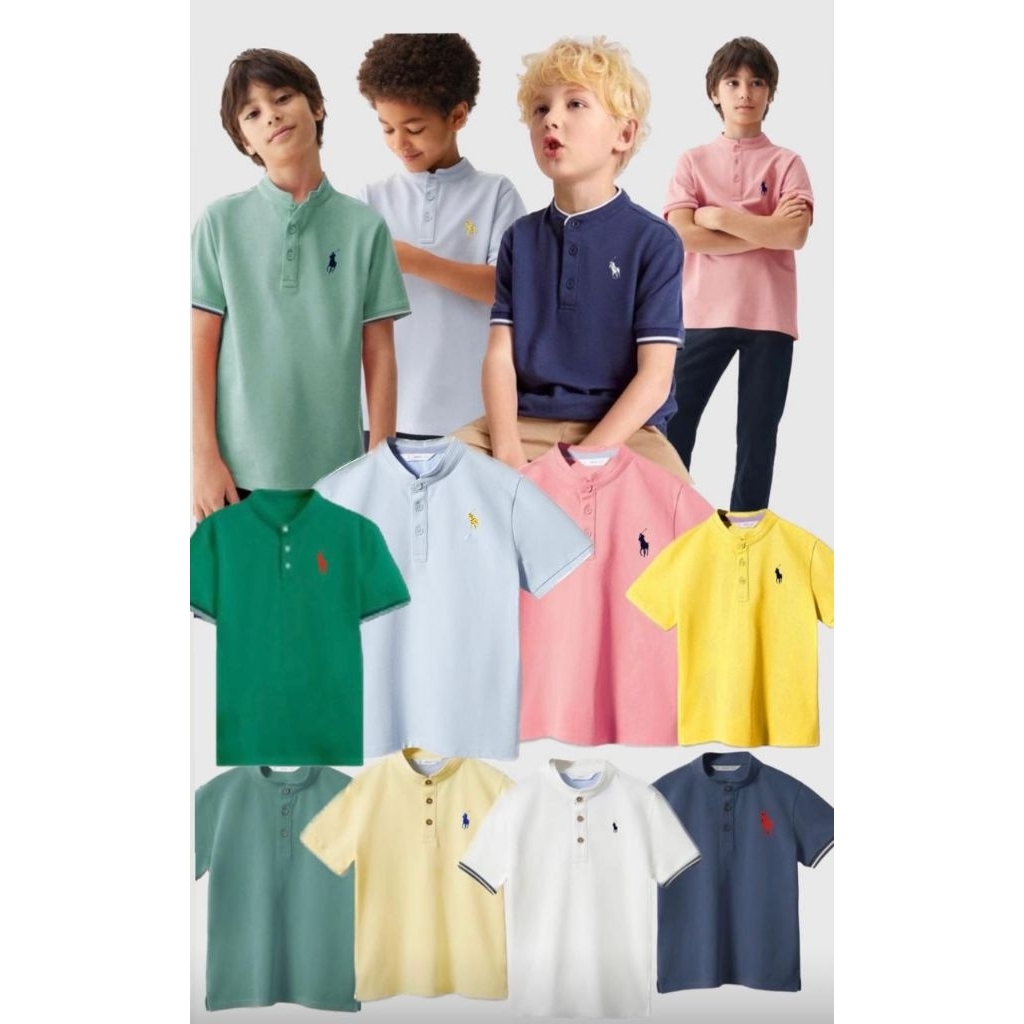 RPL เสื้อยืดคอปกโปโลเด็กใหม่