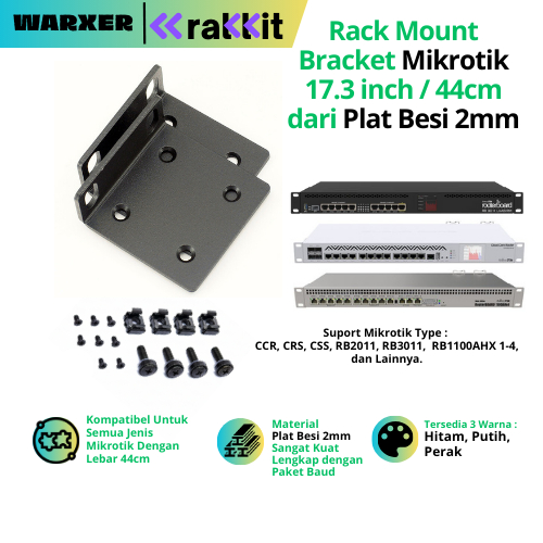 RAKKIT MK-001 Rackmount Kit Mikrotik Rack Server Ear Bracket Ear Rack