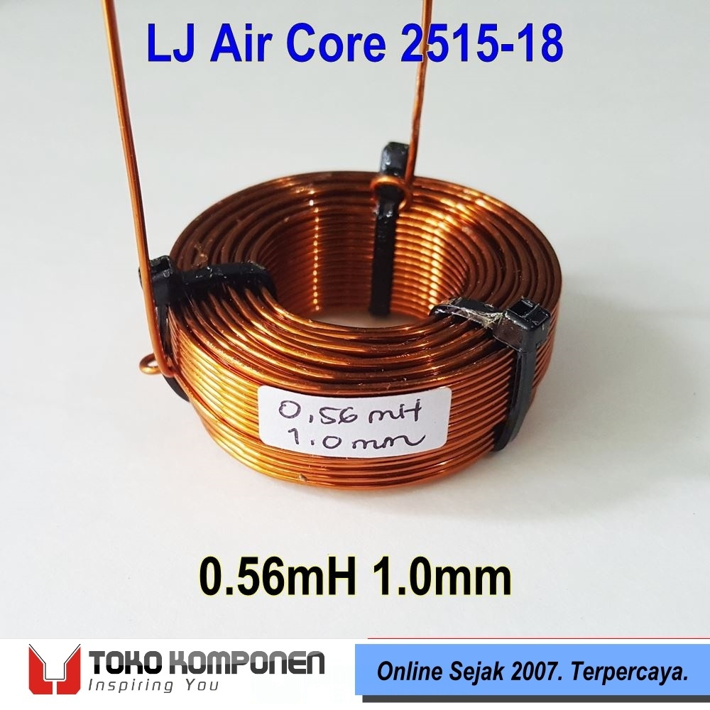 0.56mH 1.0 มม.AirCore Crossover Coil - LJ ACC 0.56mH 1.0 มม. 18AWG XO Inductor