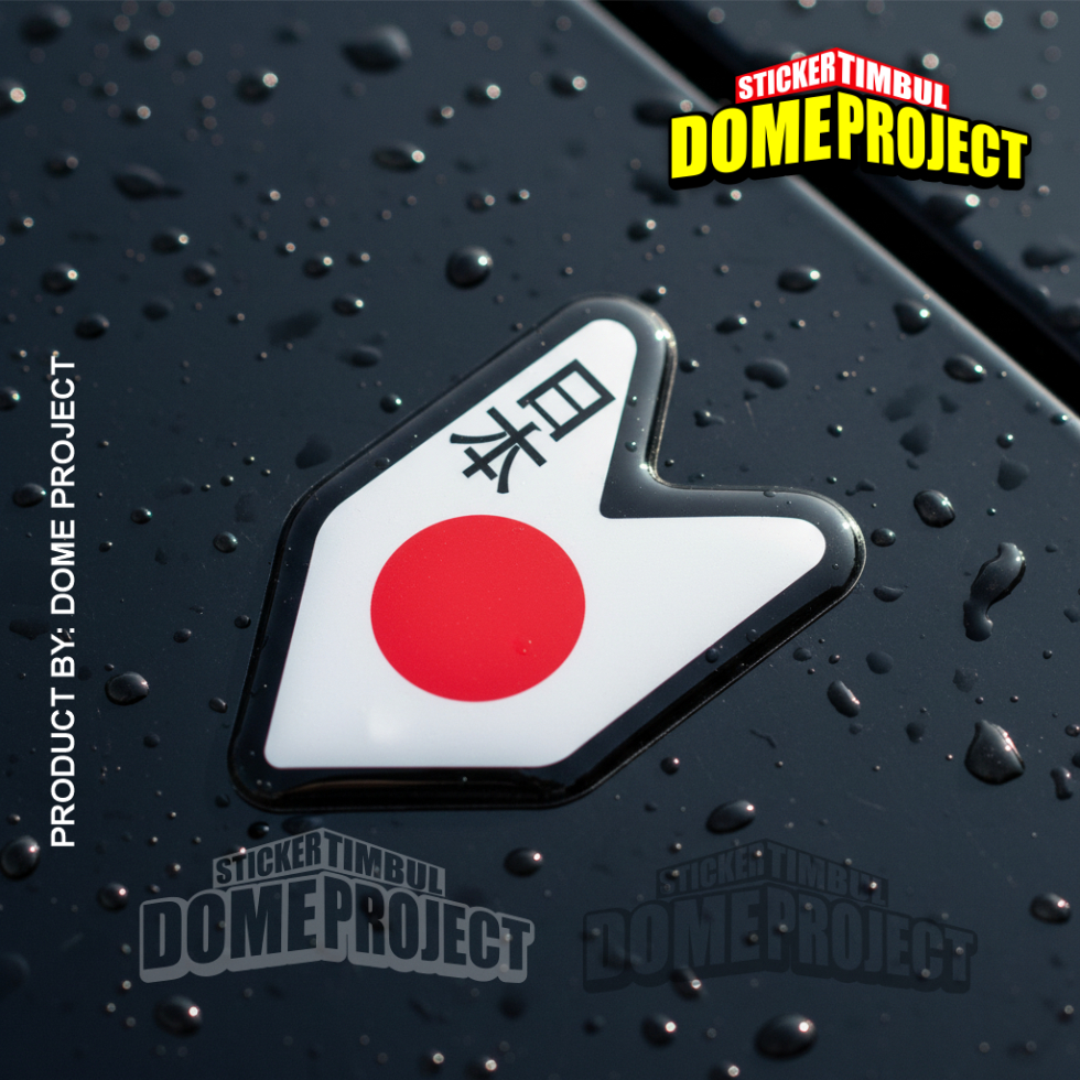สติ๊กเกอร์รถจักรยานยนต์พร้อม RAISED JDM EMBLEM FLEXIBLE อุปกรณ์เสริมรถจักรยานยนต์