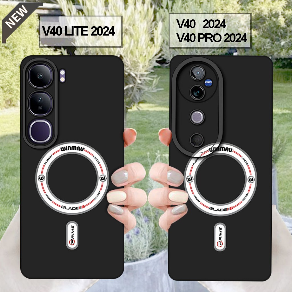 เคส VIVO V40 _เคส VIVO V40 PRO และเคส VIVO V40 LITE - เคสซิลิโคนสีดําสุดเท่ ยืดหยุ่น ใส