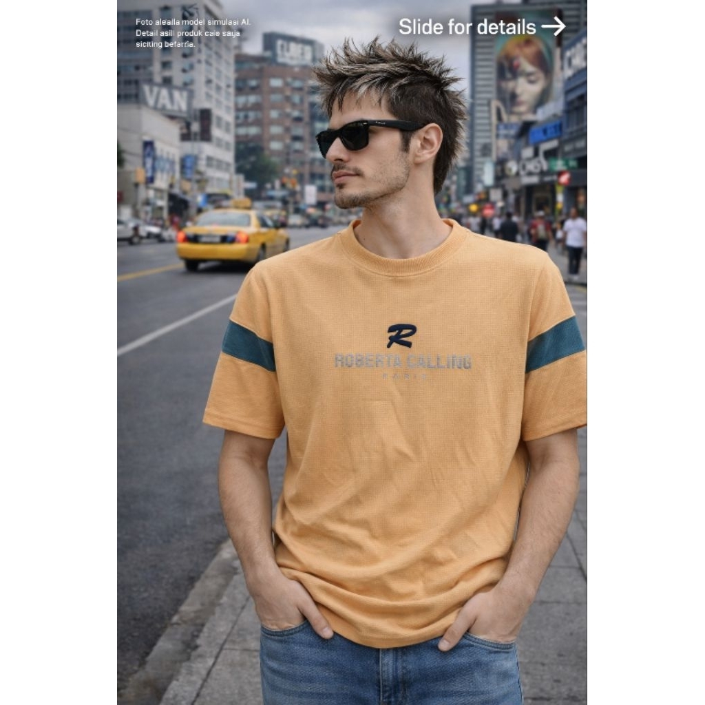 (Vtg 00s) เสื้อยืด ROBENTA BALDINI 0R1 ไซส์ M oversize fit L (P68 x L54)