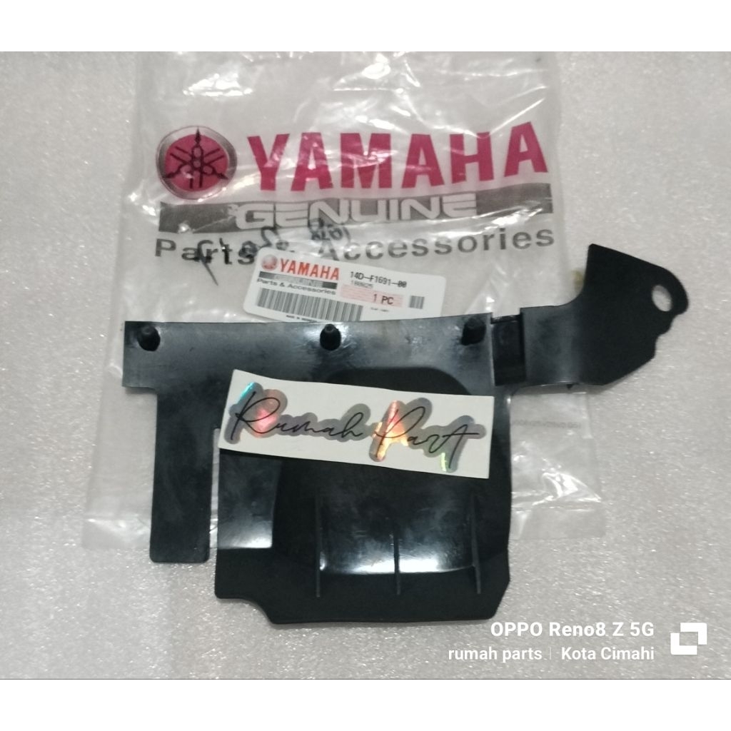 RUBBER FLAP RUBBER BOTTOM FILTER BOX MUD RUBBER MIO SOUL FINO CARBON YAMAHA ORIGINAL 14D-f1691-00