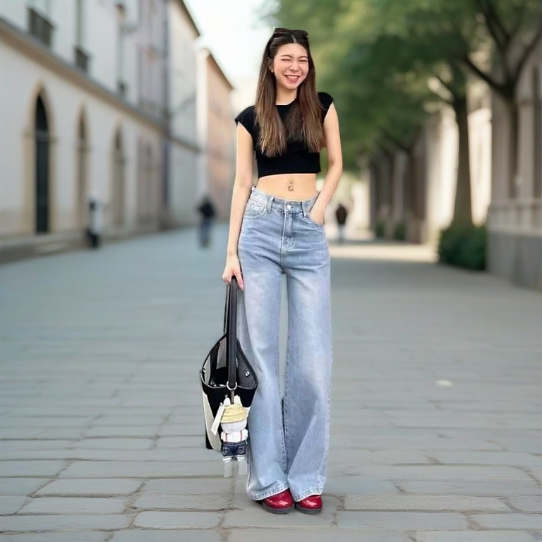 Highwaist Baggy Jeans Hangover Womens Culottes Jeans Loosepants Baggy Highwaist Vintage Jeans