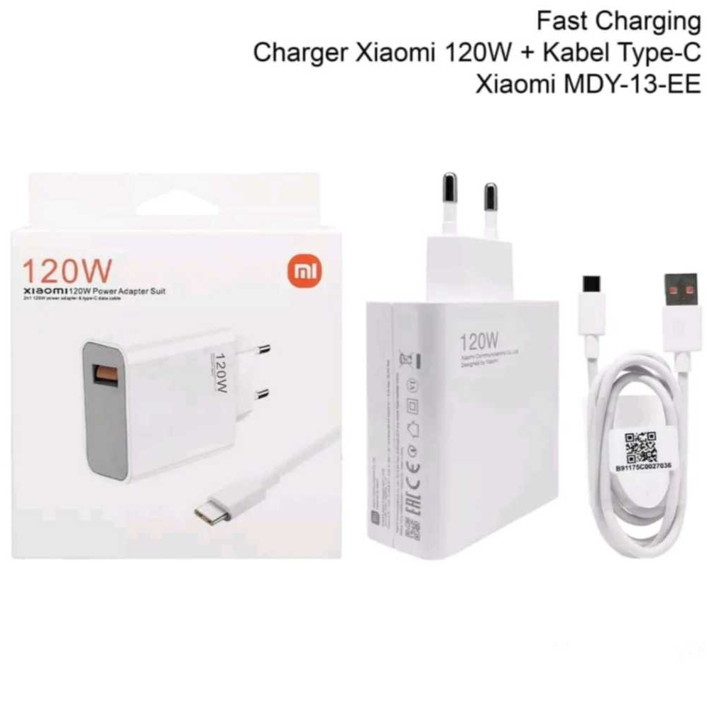 เครื่องชาร์จ Xiaomi 120W Type C Batok Casan รุ่น MDY-13-EE รองรับเครื่องชาร์จเทอร์โบชาร์จเร็ว