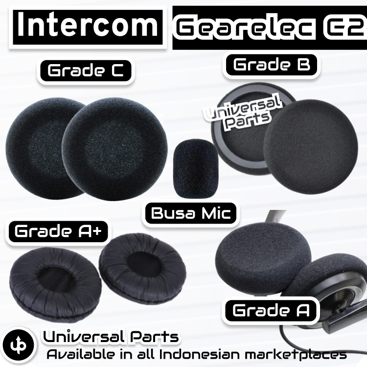 โฟม Intercom Gearelec C2 Ear Mic Earpad Ear Pad ถ้วยเบาะ Earcup ฟองน้ําเปลี่ยน
