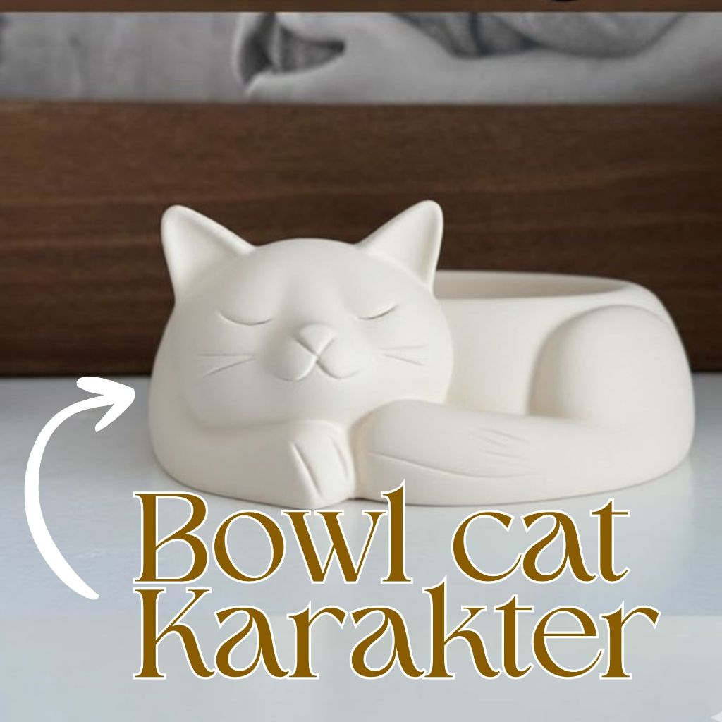 Candy Cat Bowl – ชามอาหารแมว/สุนัข | ชามสัตว์เลี้ยง ดีไซน์น่ารักระดับพรีเมียม