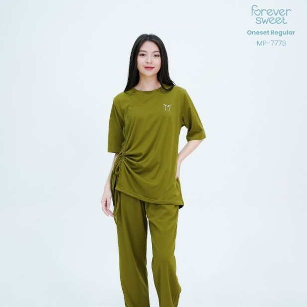 ชุดนอน Babydoll Oneset REGULAR - กางเกงขายาวแขน 7/8 | Forever Sweet MP-777B