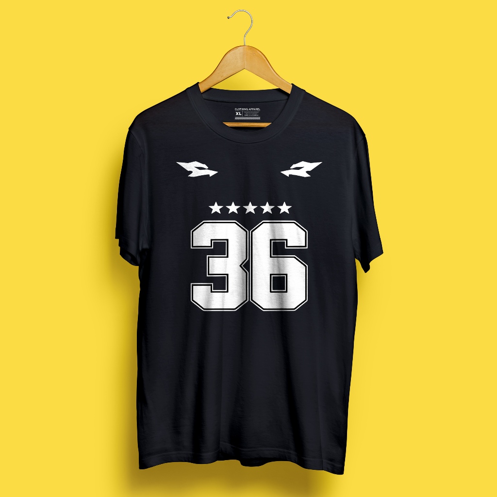 เสื้อยืดผู้ชาย Viral Distro ล่าสุดมี 36 Number Motifs