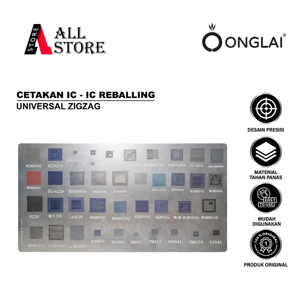 ร้านค้า ONGLAI UNIVERSAL ZIGZAG REWORK IC MOLD - UNIVERSAL ZIGZAG IC MOLD ONGLAISTORE UNIVERSAL ZIGZ