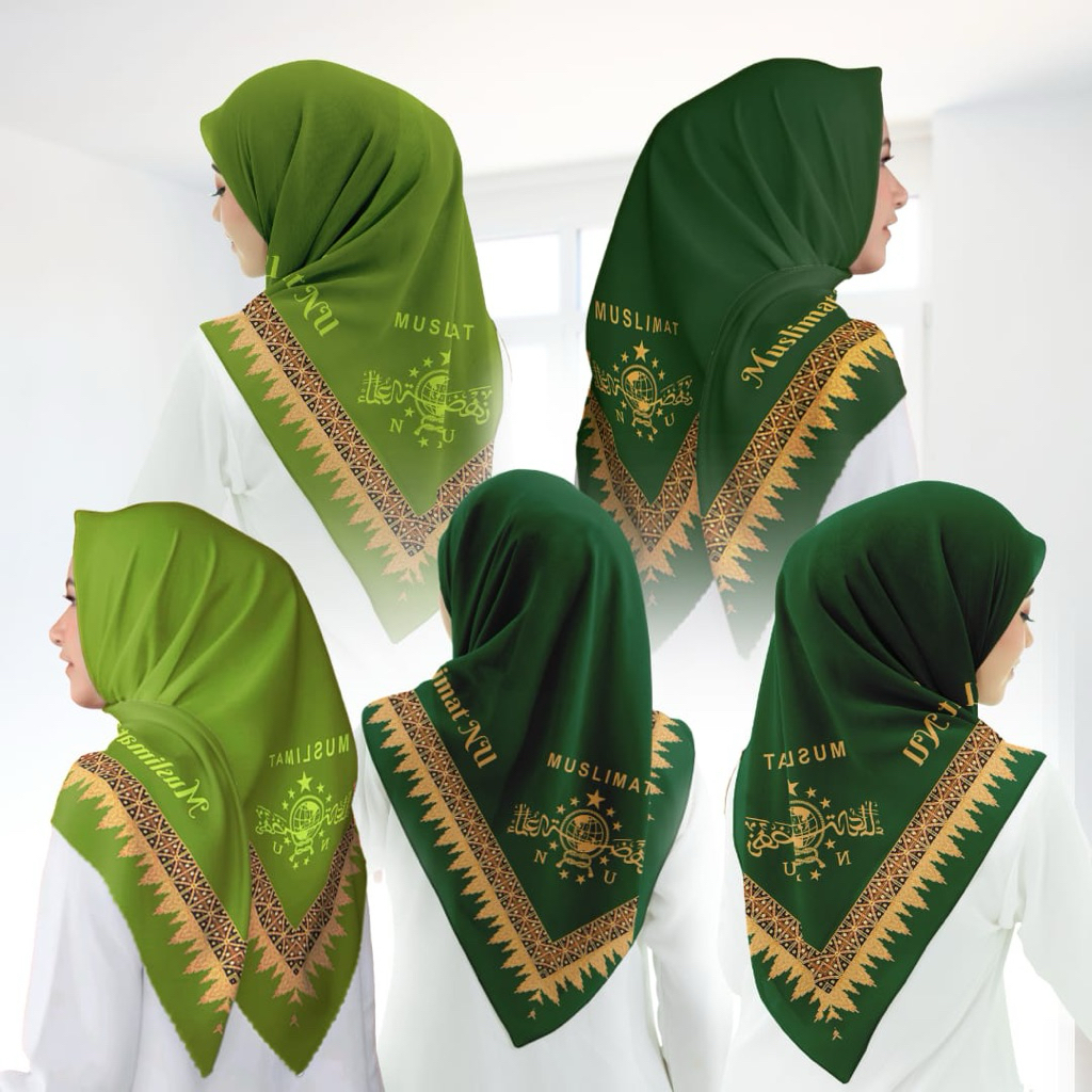 NU Muslimah Hijab - ผ้าคลุมกํามะหยี่ทรงสี่เหลี่ยม