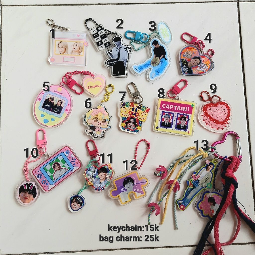 พวงกุญแจ bagcharm seventeen jeonghan