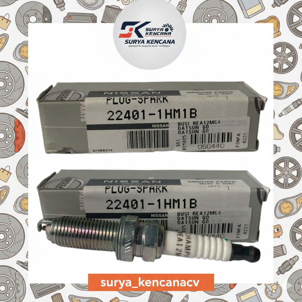 REA12MC4 NISSAN DATSUN GO SPARK PLUG @1PC ORIGINAL CHAMPION 056440