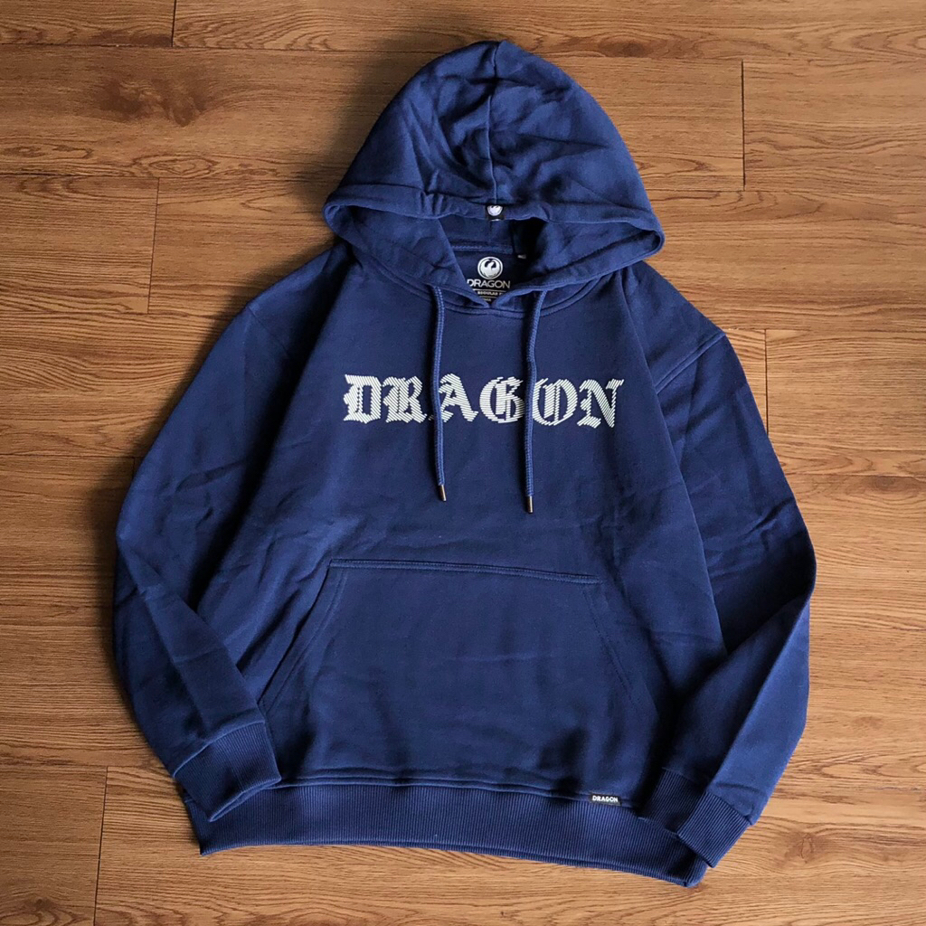 PULLOVER HOODIE DRAGON FLY LINE BLUE