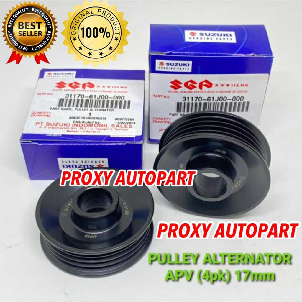 Pully ไดชาร์จ 4PK SUZUKI APV FUTURA INJECTION 31170-61J00-000 ORIGINAL - PROXY AUTOPART