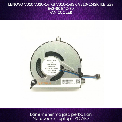 LENOVO V310 V310-14IKB V310-14ISK V310-15ISK IKB G34 E42-80 E42-70 4pin พัดลมคูลเลอร์