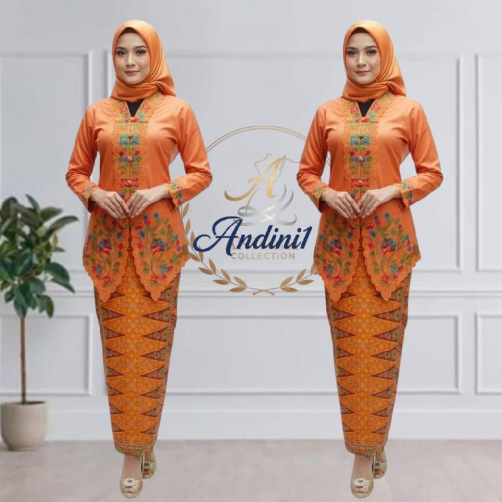 ชุด Encim Kebaya สําหรับผู้ใหญ่พร้อมเย็บปักถักร้อยสี, Encim Kebaya ผู้หญิงสมัยใหม่