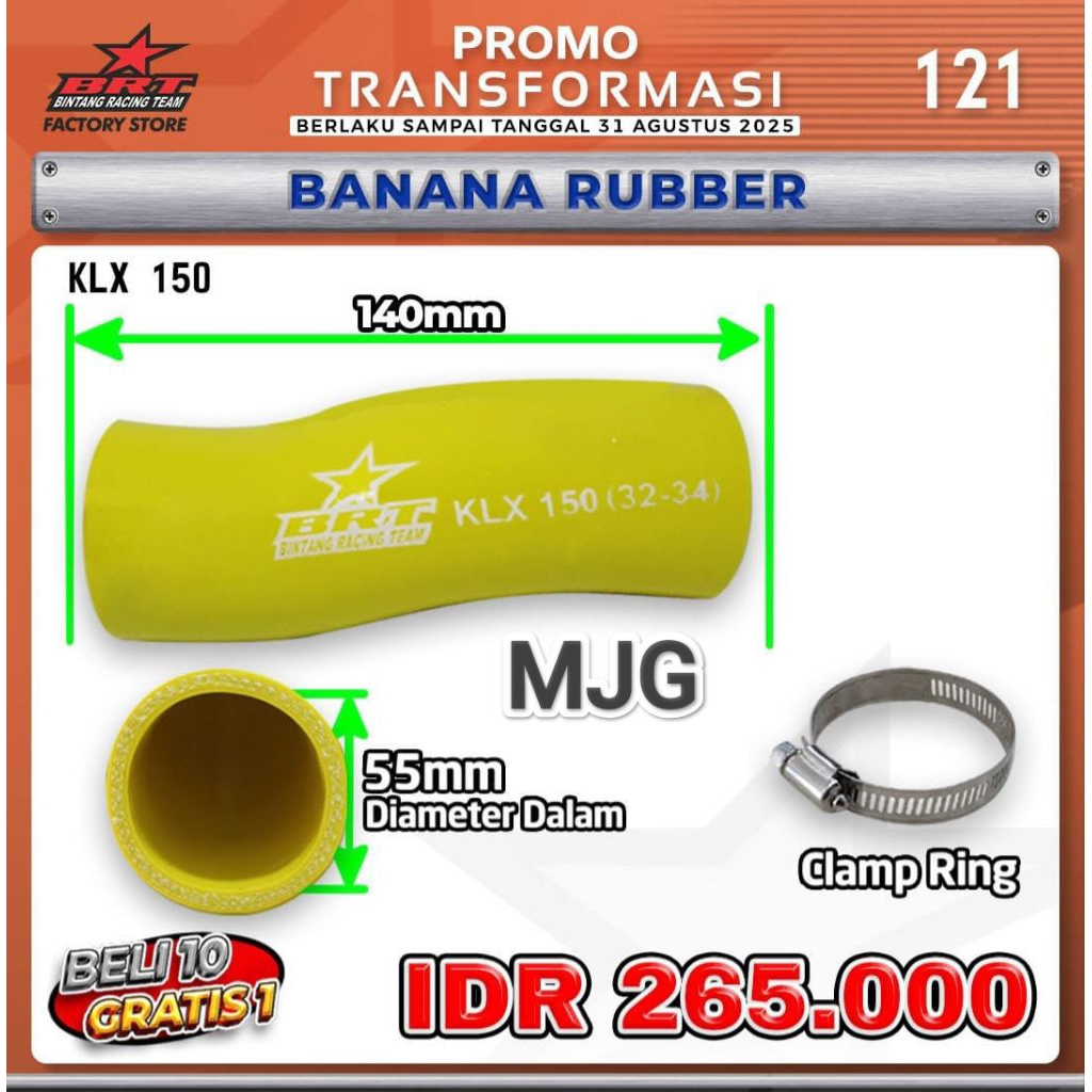 BANANA RUBBER BRT KLX 150 (STAR RACING TEAM BRT)