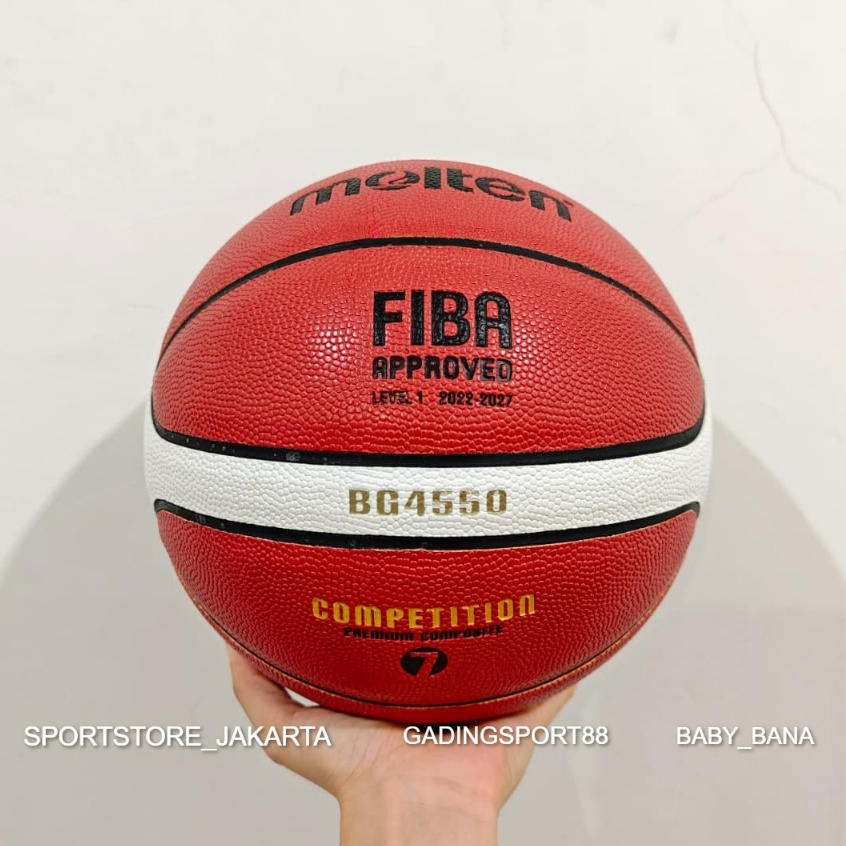 ลูกบาสเก็ตบอล Molten BG4550 - Molten B7G4550 - ลูกบาสเก็ตบอลหนัง ขนาด 7