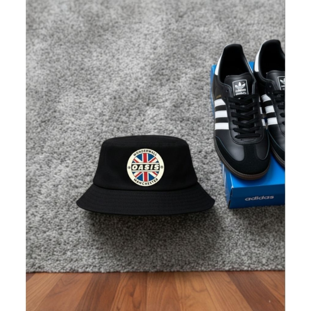 หมวกบักเก็ตลําลอง Distro hat for Men/Women with Oasis Motif ราคา ถูกที่สุด ดีลบีเคเค แกลเลอรีภาพที่ 2