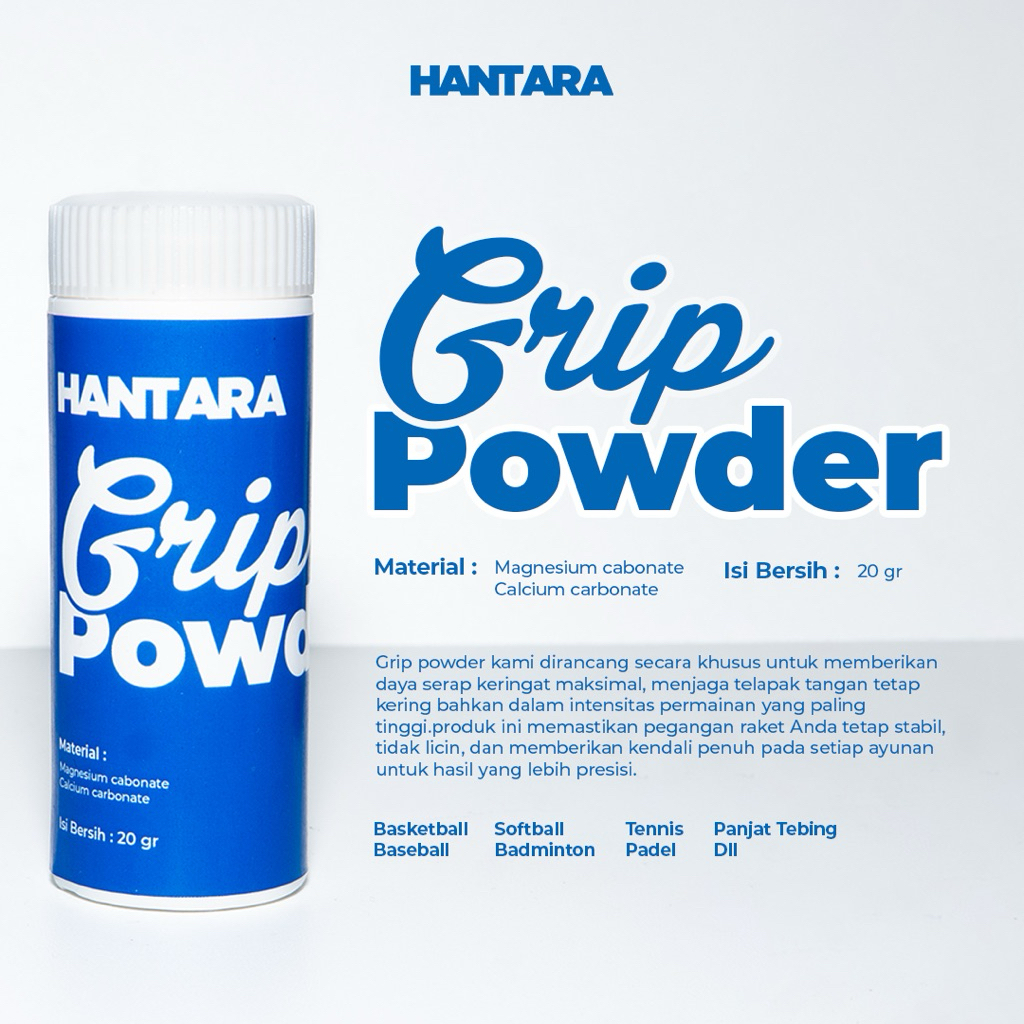 HANTA GRIP POWDER MAGNESIUM POWDER หรือ ANTI-SLIP POWDER สําหรับกีฬา