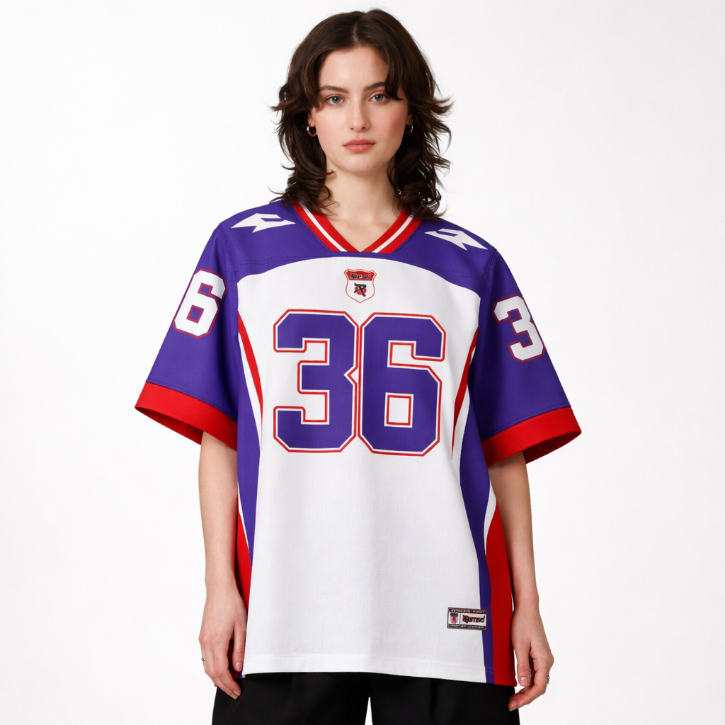 Jersey Number Series / 36 / Casual / Streetwear / Vintage / Retro / Rugby / Hockey / Oversize / Boxy