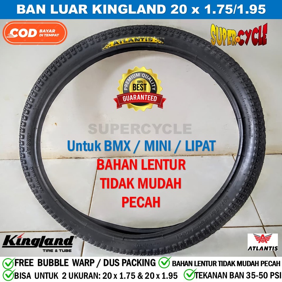 Atlantis Kingland 20 x 1.95 AT888 ใหม่ BMX MINI CTB FOLDABLE จักรยานเด็กยางนอก