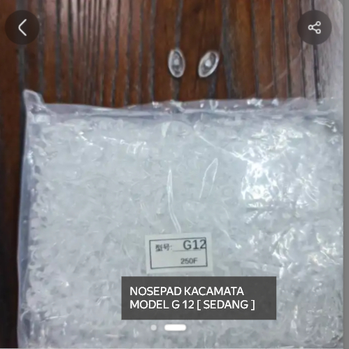 [ 50 PSG ] MEDIUM G12 GLASSES NOSE PAD [1 PACKAGE = 50 PAIRS ]