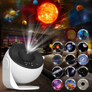 QIMEDO 13 Film Lampu Tidur Proyektor Galaxy Aesthetic 360° Berputar