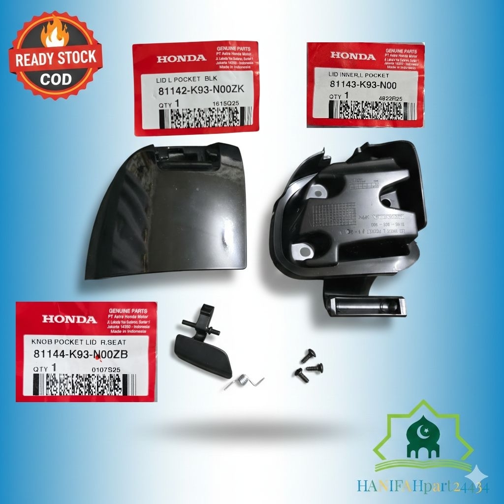 ฝาครอบลิ้นชัก Scoopy 2017-2019 ครบชุดและซื้อแยกได้ Original AHM (BLACK)