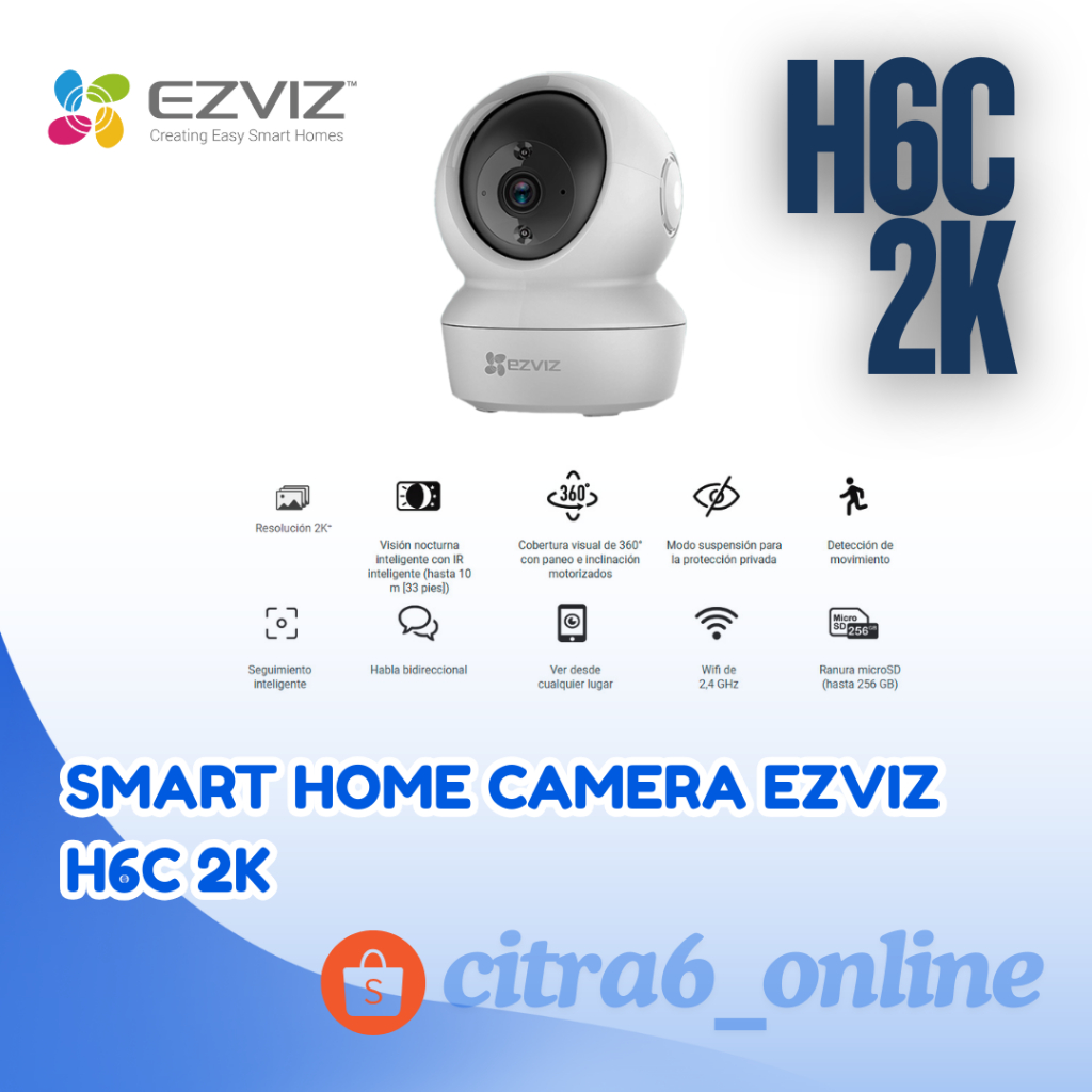 EZVIZ H6C 2K กล้องในร่ม กล้อง SMARTHOME EZVIZ H6C PRO 2K
