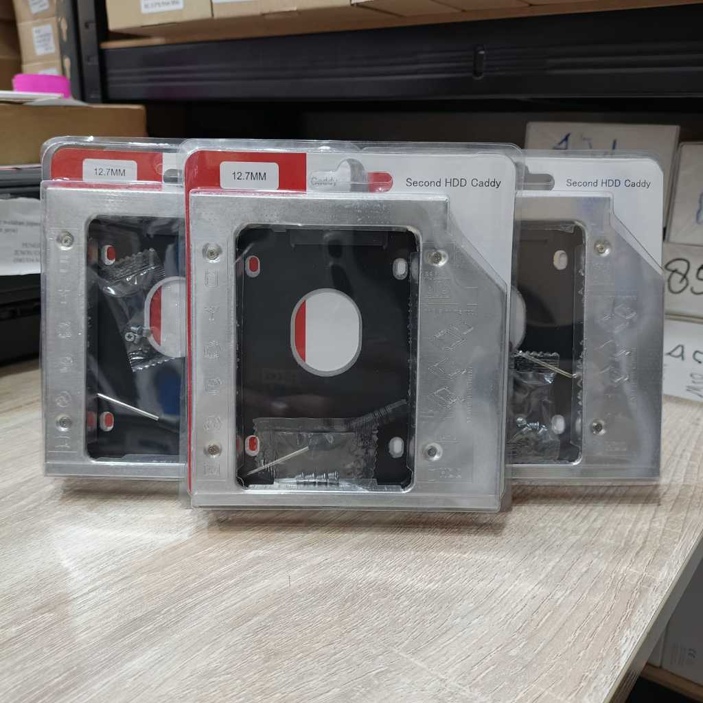 HDD SSD CADDY THIN 12.7MM / SSD CADDY / HDD CADDY / SLOT DVD TO SLOT HDD / CADDY 12.7MM
