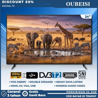 OUBEISI TV Digital 21/22/2/24/25/27/30/32 inch (Model TCLG-W21/22/24/25/27/30inch) [Garansi 3 Tahun]