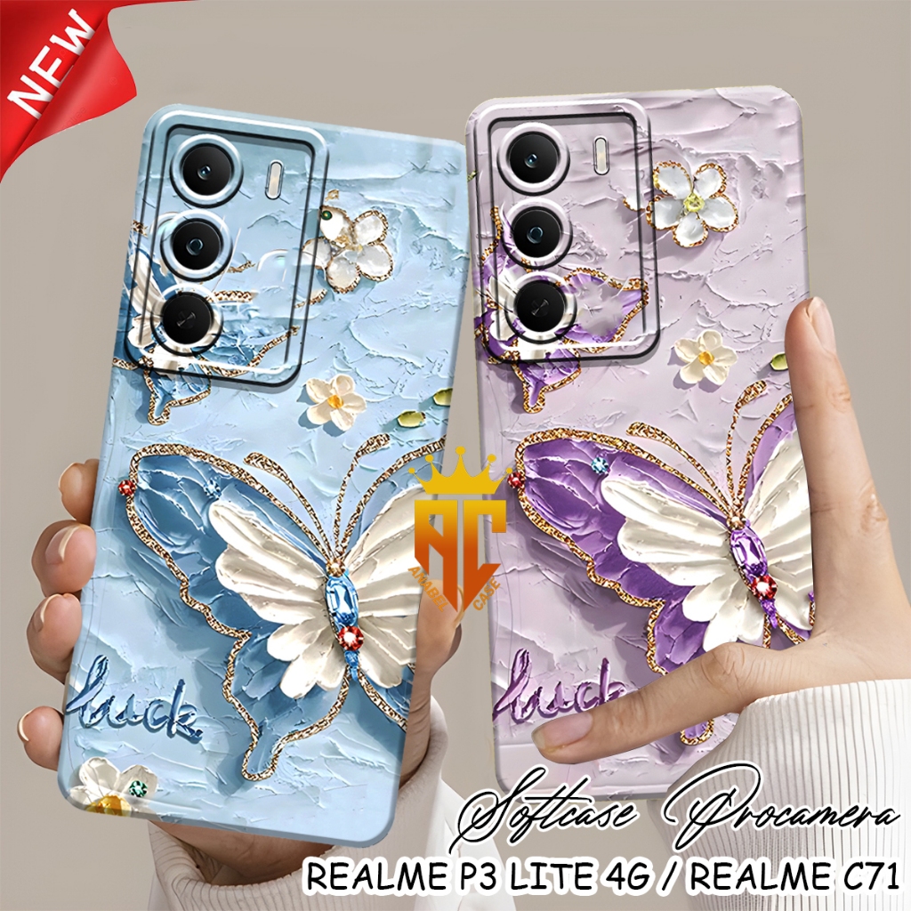 Softcase Realme p3 Lite 4g - เคส Realme c71 4g - Realme c75 - Realme c75x - Realme c73 Beautiful But