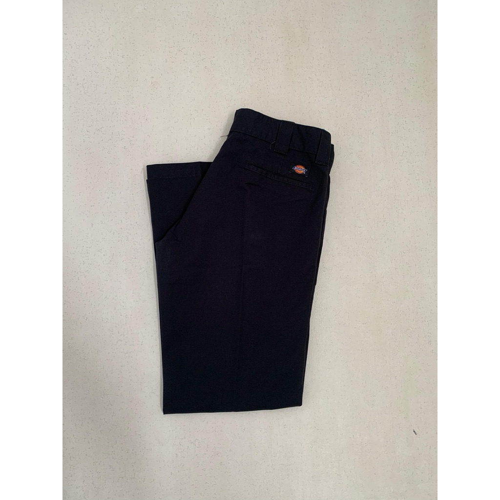 DICKIES - 873 SLIM STRAIGHT WORK PANTS สีดํา SIZE 34