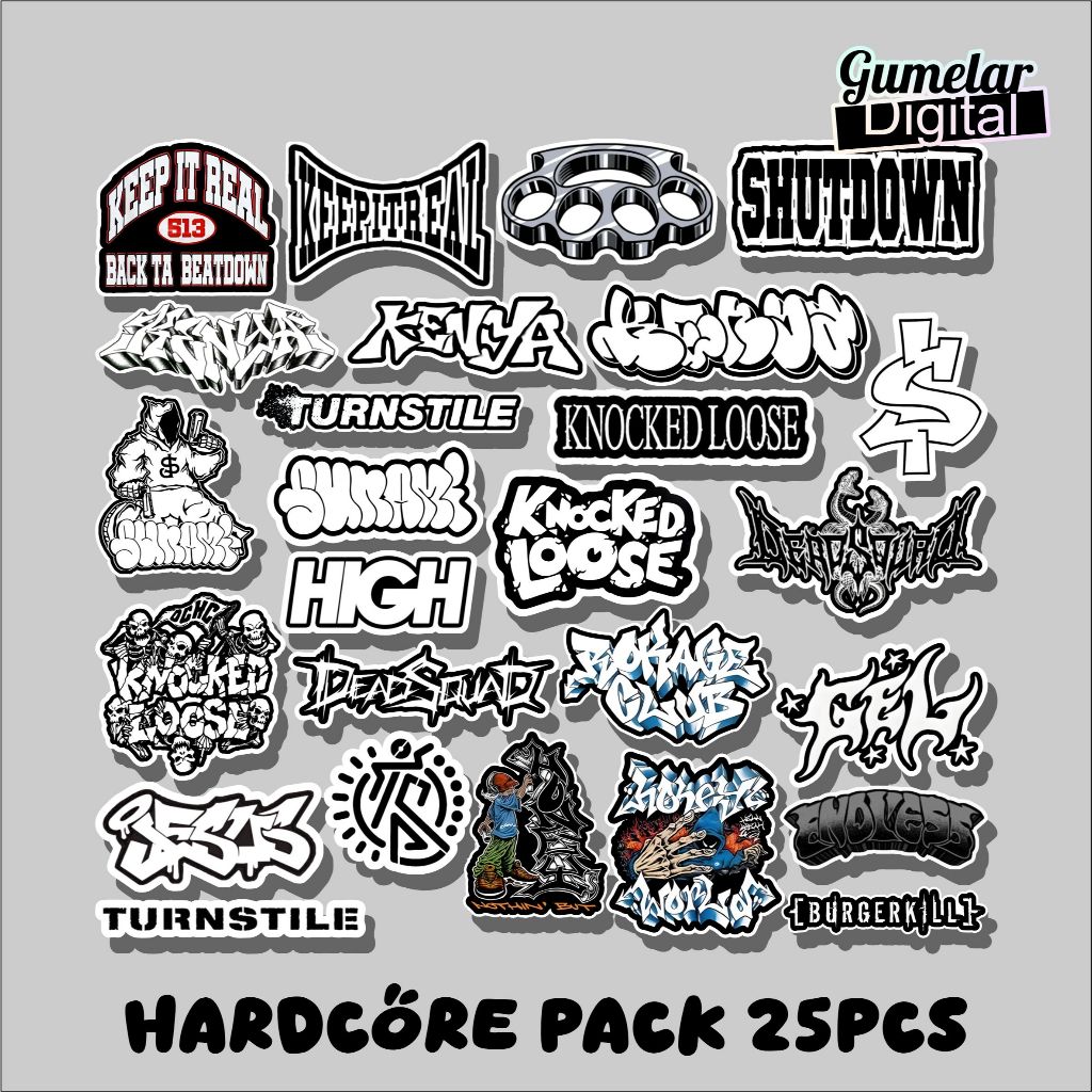 สติ๊กเกอร์แพ็ค KALCER HARDCORE SUNAMI SHUTDOWN KEEP IT REAL KENYA ROKAGE CLUB สติ๊กเกอร์แพ็ค ALREADY CUTED
