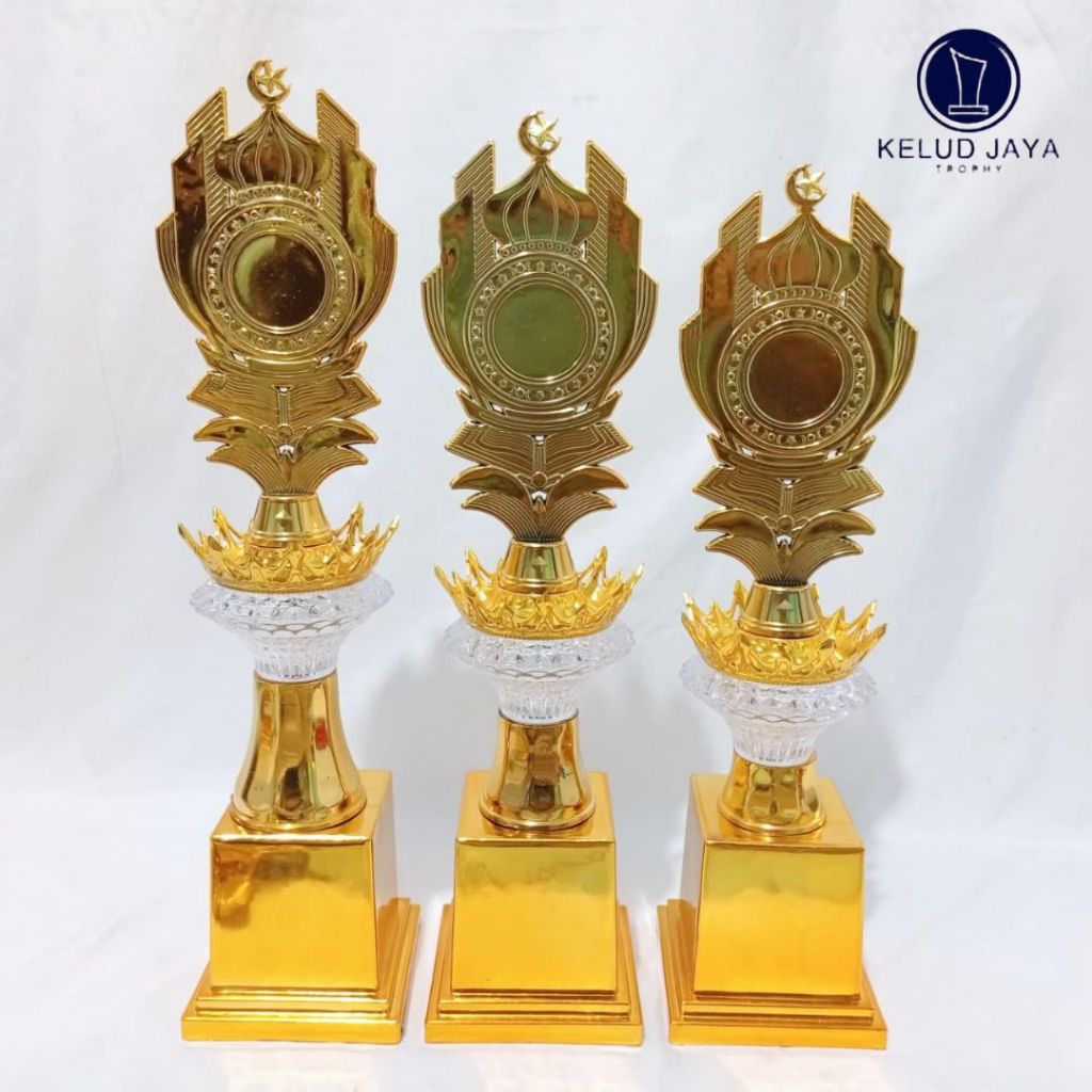 ใหม่ล่าสุด ISLAMIC MOSQUE TROPHIES INDIVIDUALLY AND SET (CODE B2) HEIGHT 40 - 44 CM | จานทอง