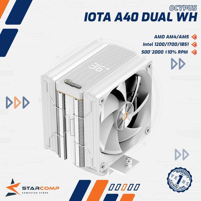 OCYPUS IOTA A40 WHITE DUAL HEATSINK