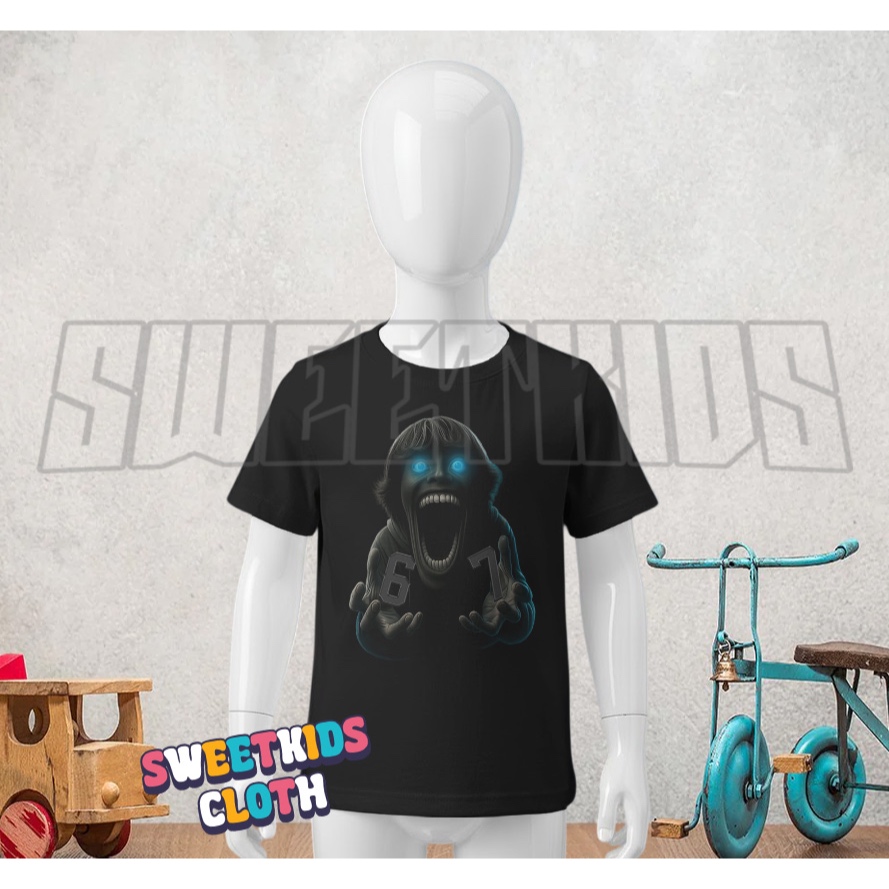 เสื้อยืดเด็ก SCP 067 Kid Six Seven Stealth สมองเน่า / ท็อปเด็ก Six Seven Scp 67