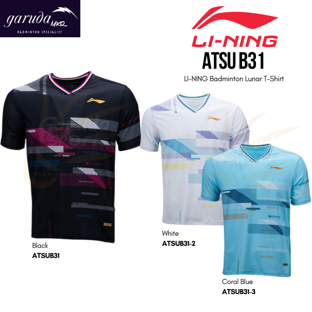 LINING ATSUB31 BADMINTON JERSEY / LINING ATSU-B31 / ATSU B31 LI-NING เสื้อยืดแบดมินตัน Lunar