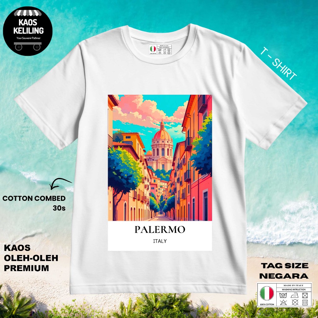 ITALY SOUVENIR T-SHIRT 4 WITH ORIGINAL ITALY LABEL TAG ของขวัญพรีเมี่ยม SOUVENIR CLOTHES