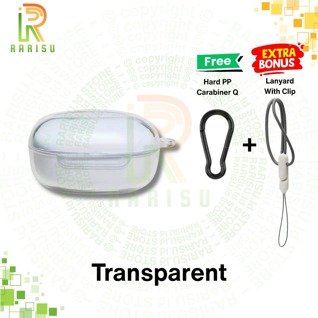 เคสปลอก TPU ป้องกัน Anker Soundcore R60i NC / R60INC D1202 + Carabiner + สายรัดเชือกเส้นเล็กพร้อมคลิป ราคา ถูกที่สุด ดีลบีเคเค แกลเลอรีภาพที่ 2