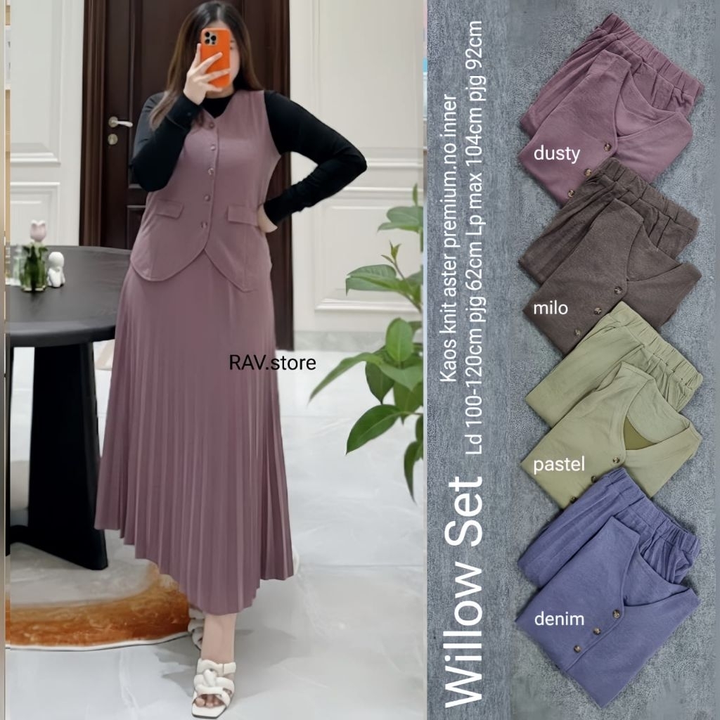 Willow Premium Knit Skirt Set by Valent