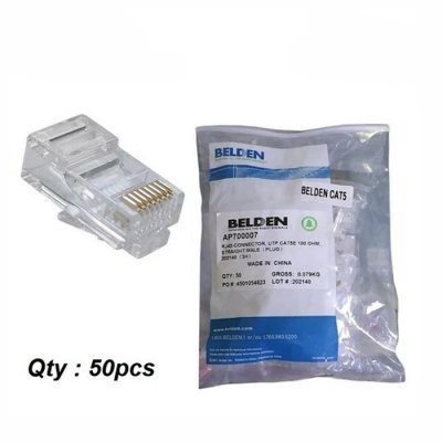 ขั้วต่อ RJ45 UTP CAT 5 Belden CAT5E
