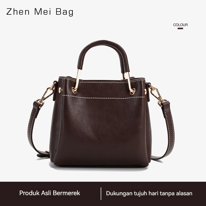 Zhens Store - Original Elegant Yichen Handbag Womens Bag - กระเป๋าถือสตรีสีน้ําตาลและกระเป๋าสะพาย