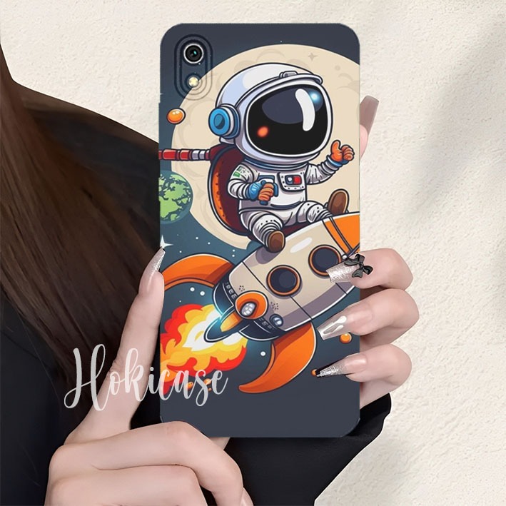 HP Silicone Xiaomi Redmi 7A - 6A - 5A - 4A - 4x Phone Protector Astronaut Rocket Motif Cool Modern T