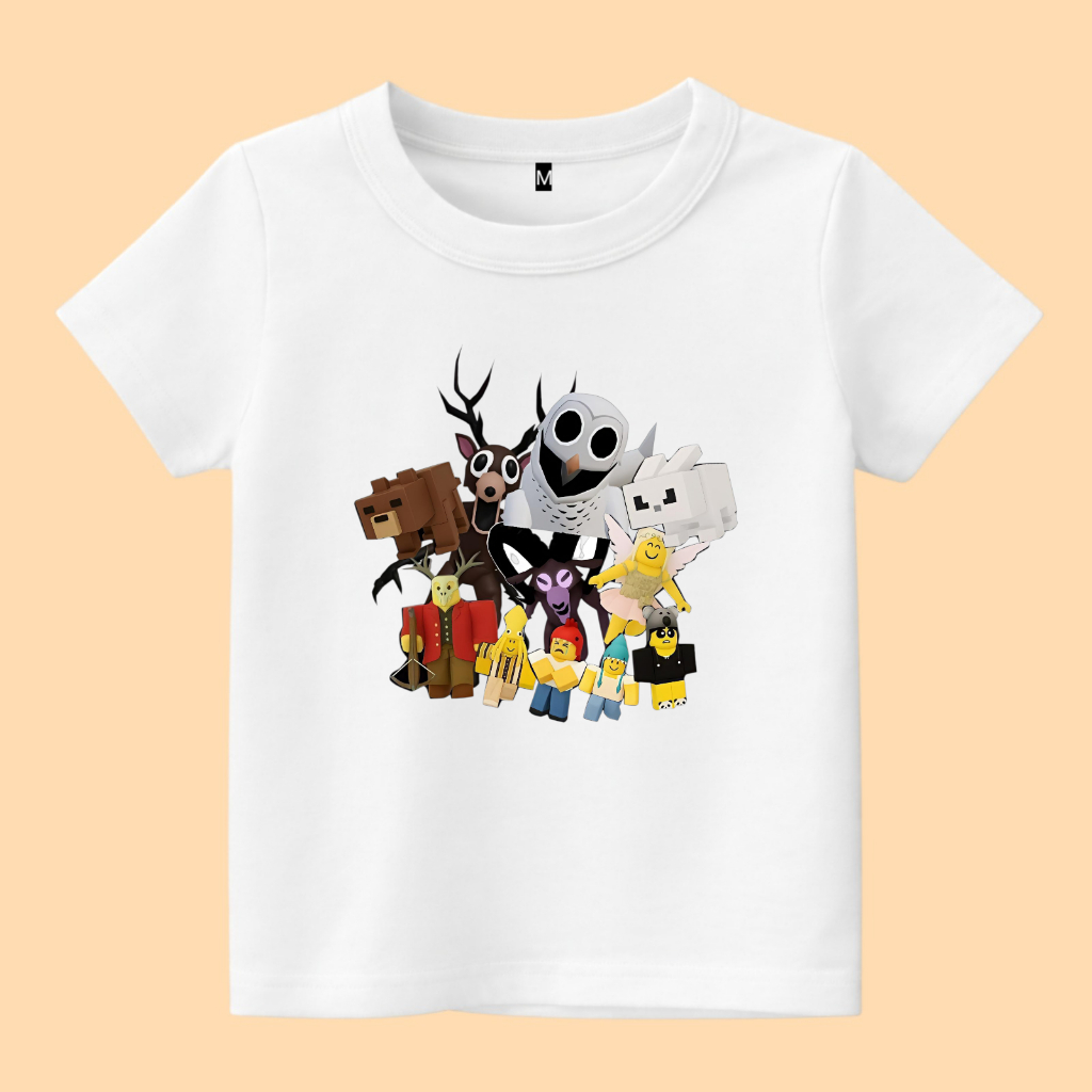 Roblox 99 nights in the forest game เสื้อยืดเด็ก