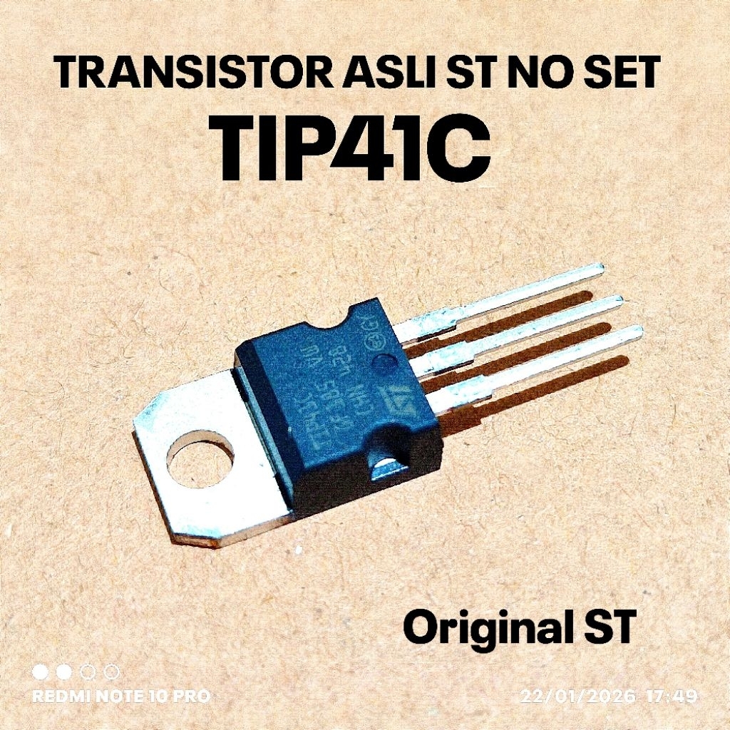 (1 ชิ้น) ทรานซิสเตอร์ TIP41C TIP41 C ST NO SET ORIGINAL JAPAN